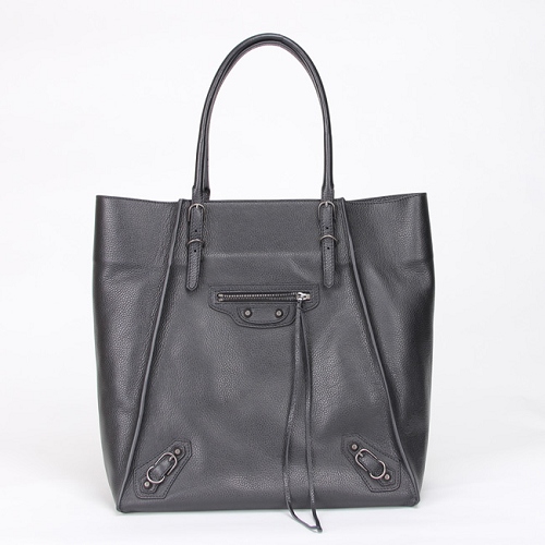 Sea blue Genuine Leather Tote Shoulder bag-117337